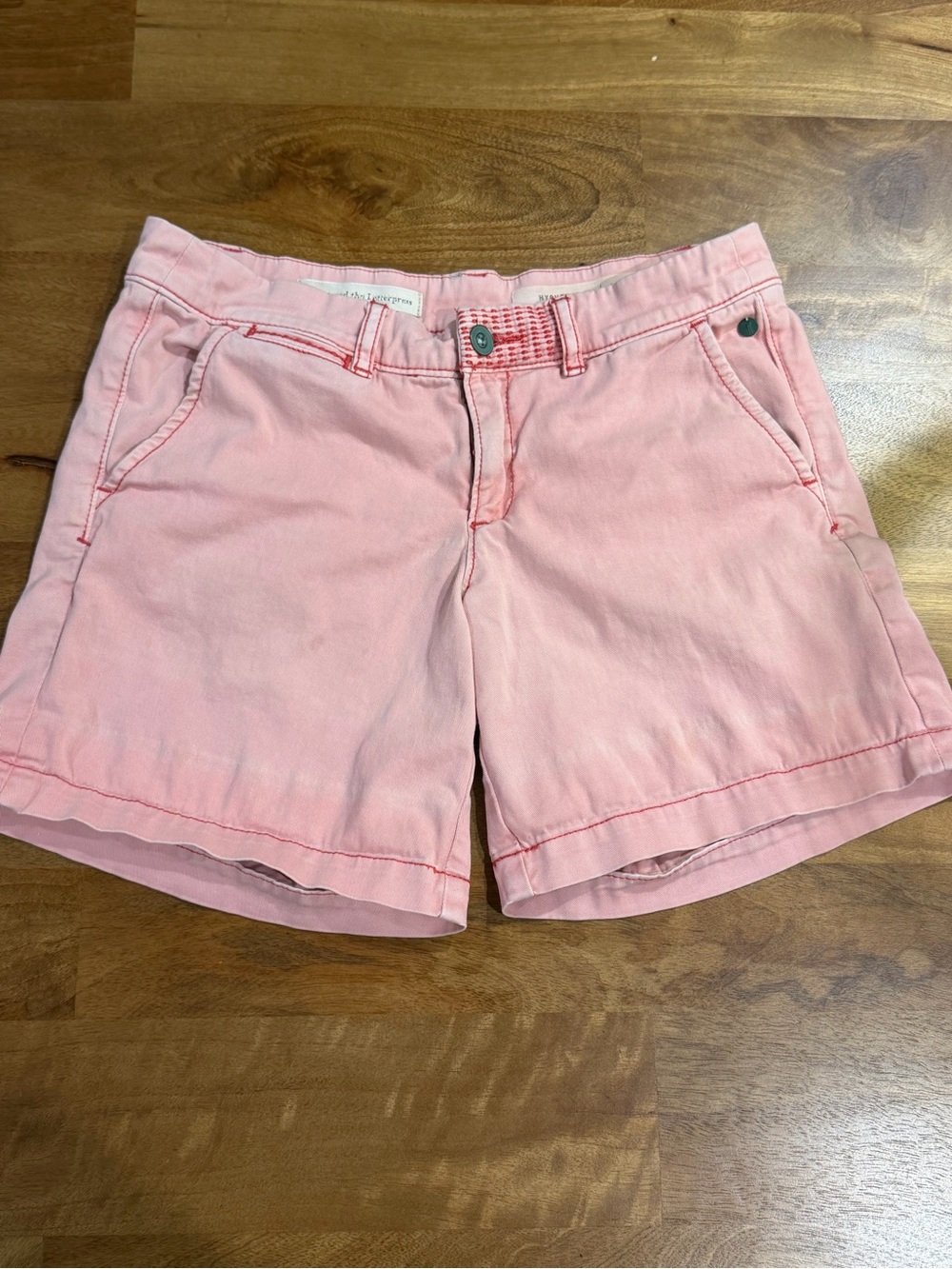 Pilcro and the Letterpress Light Pink Cotton Bermuda Shorts Size 26